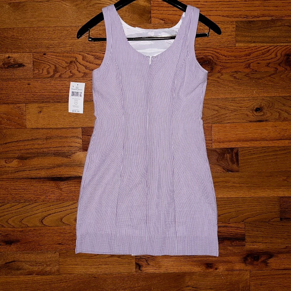 Lauren James  Bailey Stripe Dress Lavender - Picture 2 of 4
